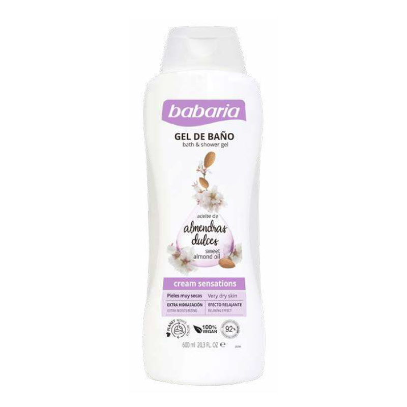 Gel douche Amande douce 600ml BABARIA 31415