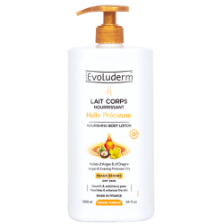 Laits corps hydratant à l'argan et onagre 1000ml EVOLUDERM