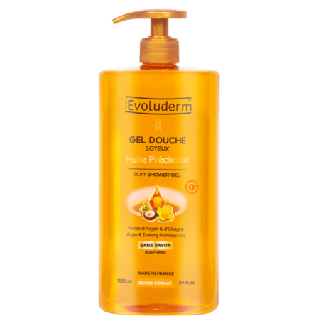 Gel douche à l'argan et onagre 1000ml EVOLUDERM