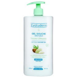 Gel douche douceur amande 1000ml EVOLUDERM