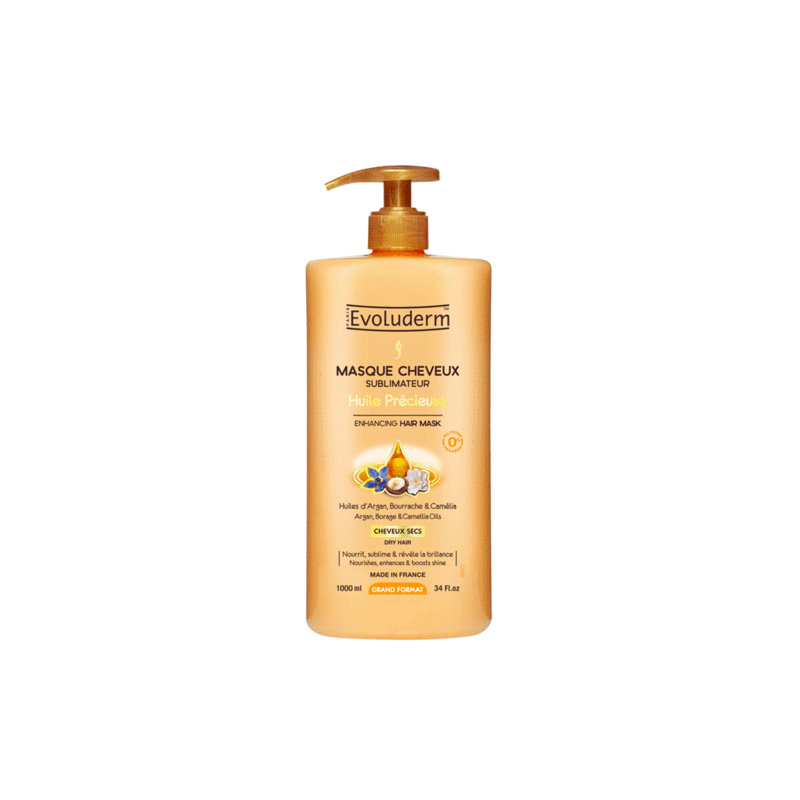 Masque cheveux à l'argan et onagre 1000ml EVOLUDERM