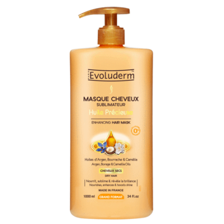 Masque cheveux à l'argan et onagre 1000ml EVOLUDERM