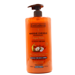 Masque cheveux argan karité 1000ml EVOLUDERM