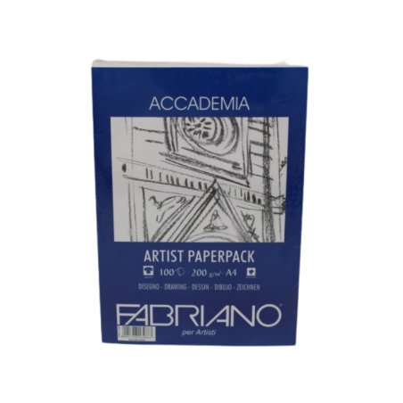 Pochette à dessin pour artiste 200g A4 100fl FABRIANO