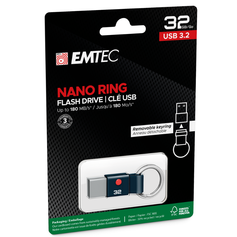 Clé USB 3.2 Nano Ring T100 32GB