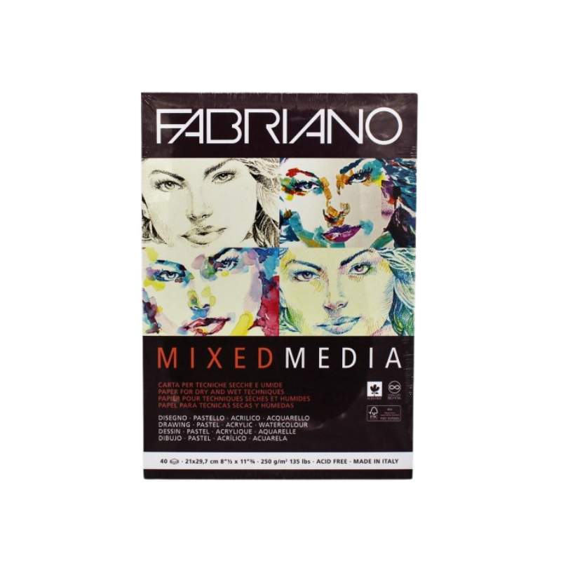 Carnet mixt media 250g , 40 flles A4