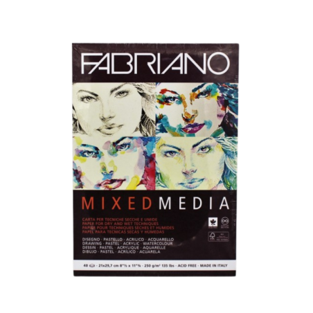 Carnet mixt media 250g , 40 flles A4