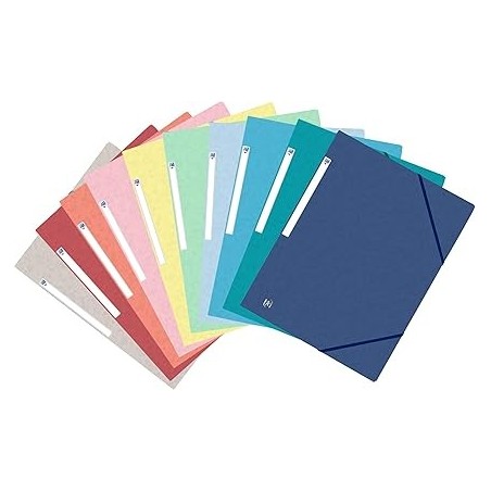 Chemise à 3 rabats élastique cartonné Top file ELBA