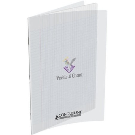 Cahier de poésie et chant A4 96p couv PP Conquérant