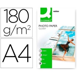Papier photo A4 glacé ultra brillant 180g Q-connect