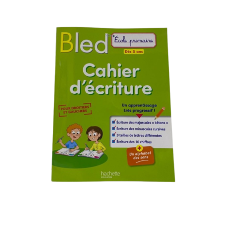 BLED-Cahier d'écriture dès 5 ans HACHETTE