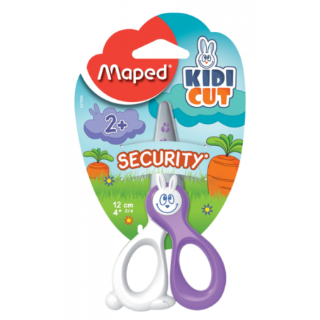 Ciseaux écolier KidiCut 12cm ss blister Maped