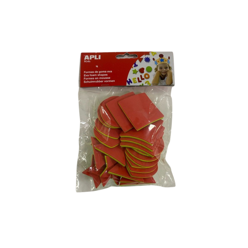 Mousse formes géométrique tricolore sach 25 APLI KIDS