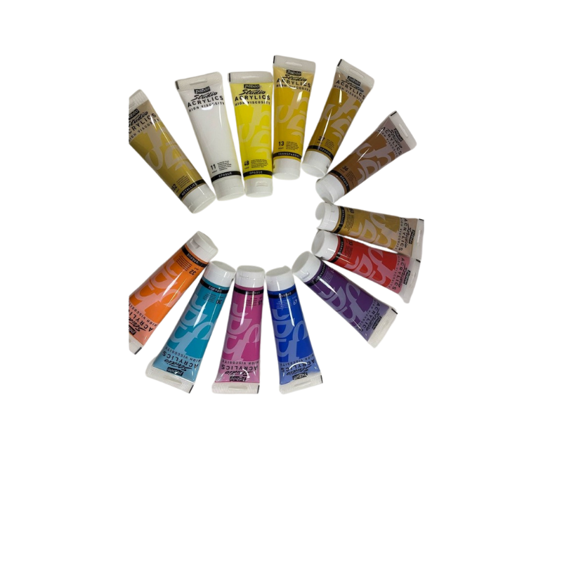 Peinture acrylique Studio 5tubes 100ml assorties
