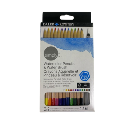 SIMPLY SET AQUARELLE X12 + PINCEAU RESERVOIR