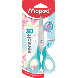 Ciseaux écolier 13 cm sensoft 3D PASTEL Maped