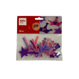 Feutrine theme princesse sach 12 APLI KIDS