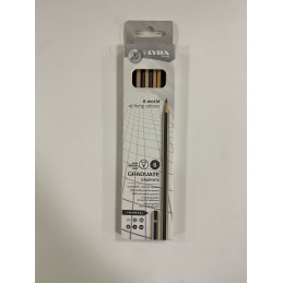 Crayon graphite LYRA 4H-3H-H-F-HB