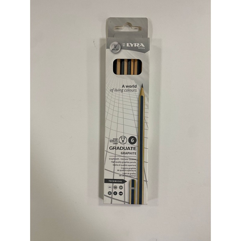 Crayon graphite LYRA 4H-3H-H-F-HB