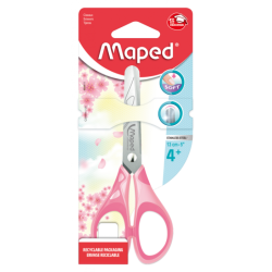 Ciseaux écolier 13cm Essentials pulse soft Pastel ss blister Maped