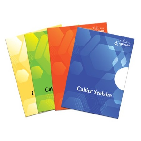 Cahier 17x22 seyes 96p 60g PP Prewrite Collection