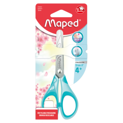 Ciseaux écolier 13cm Essentials pulse soft Pastel ss blister Maped