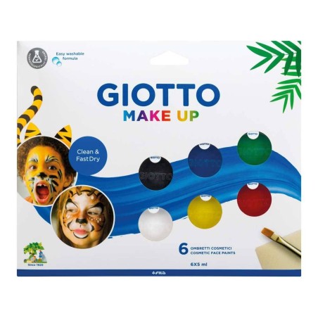 Face paint  Make up metallic Set 6X5ml Giotto