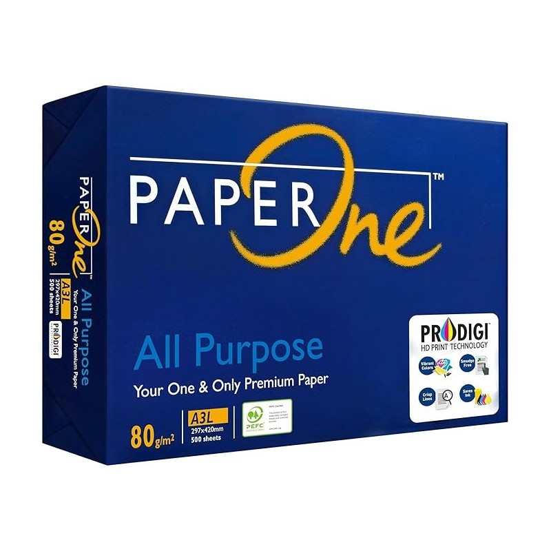 Papier photocopie A3 80g 500 feuilles Paper One