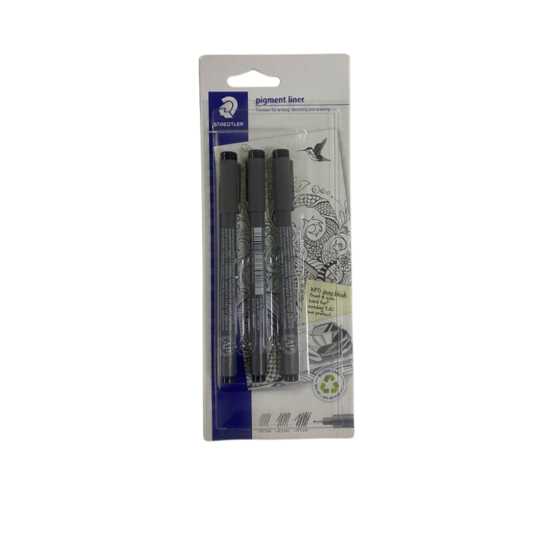 3 pigment liner noir  Blister de 03