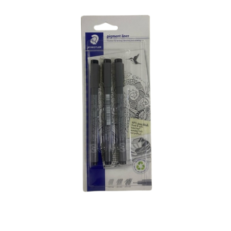 3 pigment liner noir  Blister de 03