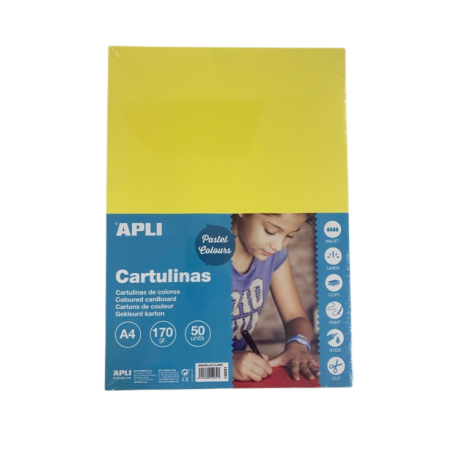 Carton 180g A4 vert clair sach.50flles APLI KIDS