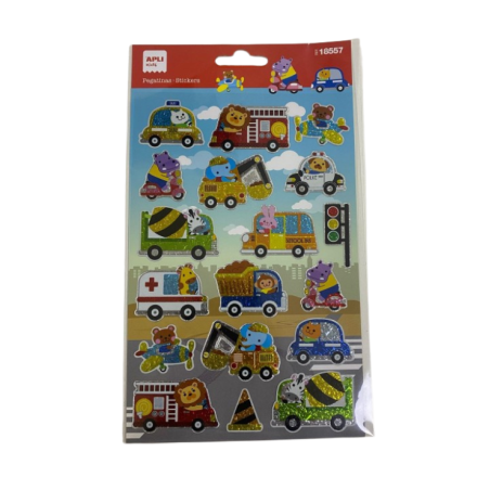 Stickers  transport 140 x 250 mm APLI KIDS