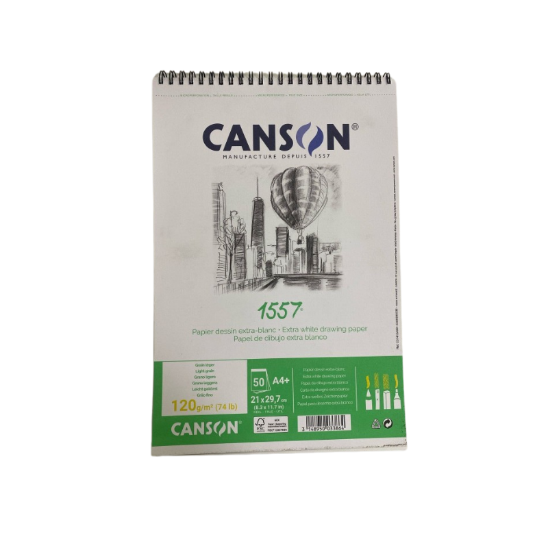 Album spiralé coté, 120g 50 feuilles A5