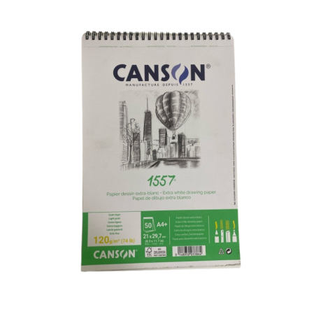 Album spiralé coté, 120g 50 feuilles A5