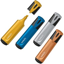 Surligneur FLUO PEPS GLITTER METAL pochette de 4 Maped