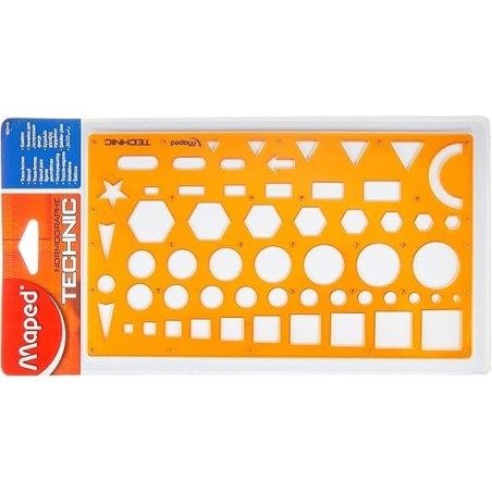 Trace forme gabarit technique en blister Maped