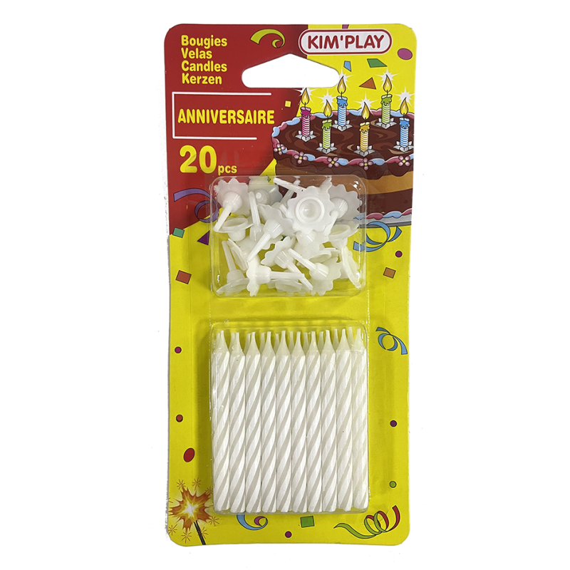 20 BOUGIES BLANCHE