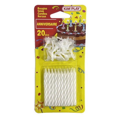 20 BOUGIES BLANCHE