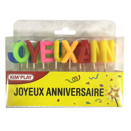 BOUGIES "J. ANNIVERSAIRE"
