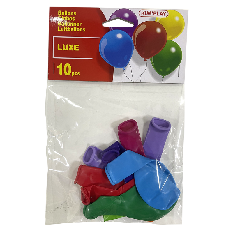 10 BALLONS À GONFLER ASST