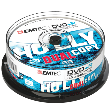 DVD+R DL 8,5GB 8X CB 25P EMTEC