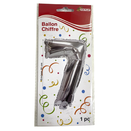 BALLON MÉTAL CHIFFRE 7