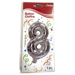 BALLON MÉTAL CHIFFRE 8