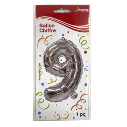 BALLON MÉTAL CHIFFRE 9