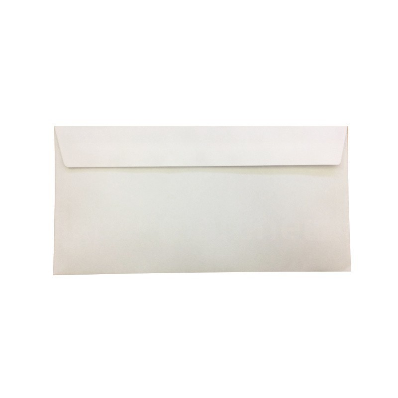 Enveloppe blanche 11x22 autoc. Pqt de 50 Gazelle