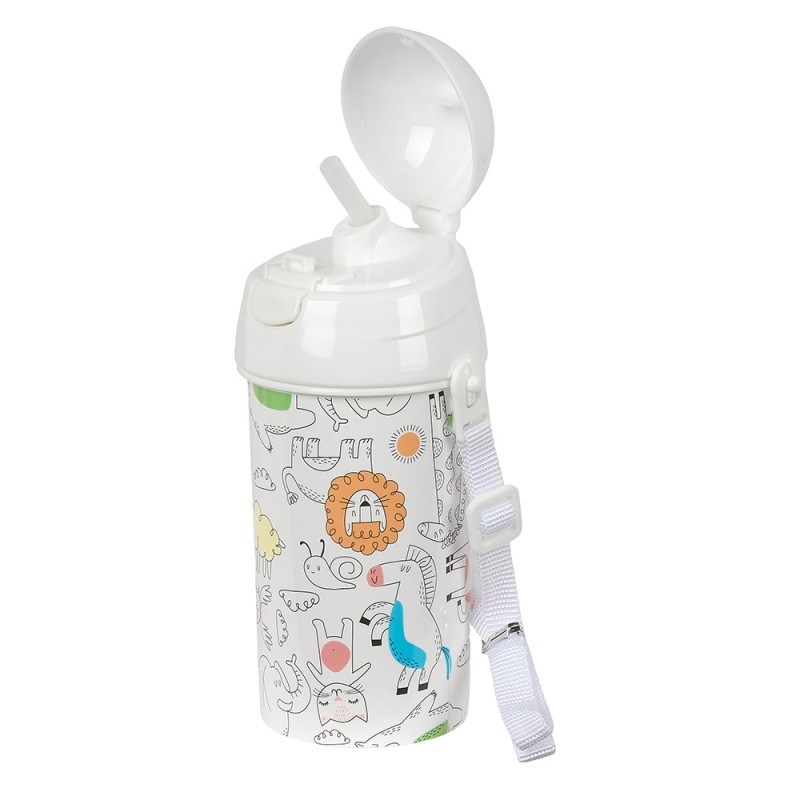 Gourde 500ml ouverture automatique ZOO SAFTA