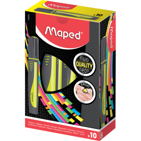 Surligneur fluo peps max softgrip Maped