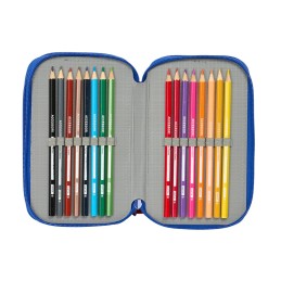 Trousse Triple filled 37pcs 125 x 55 x 195 mm SPIDEY SAFTA