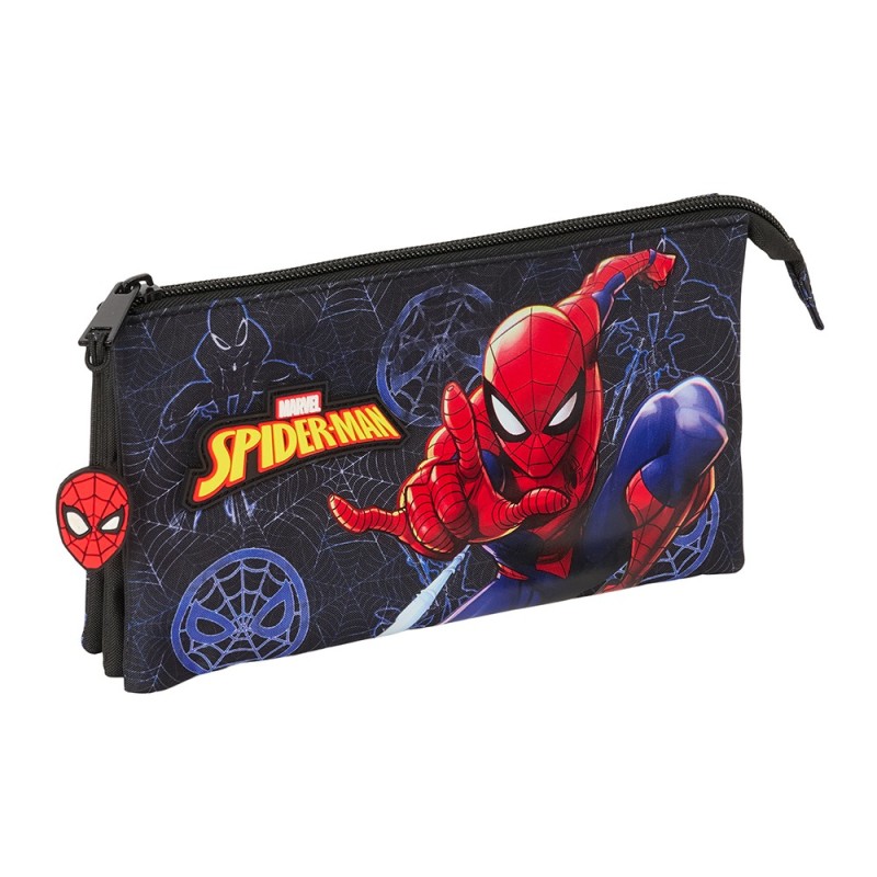 Trousse Triple 220 x 30 x 120 mm SPIDERMAN SAFTA