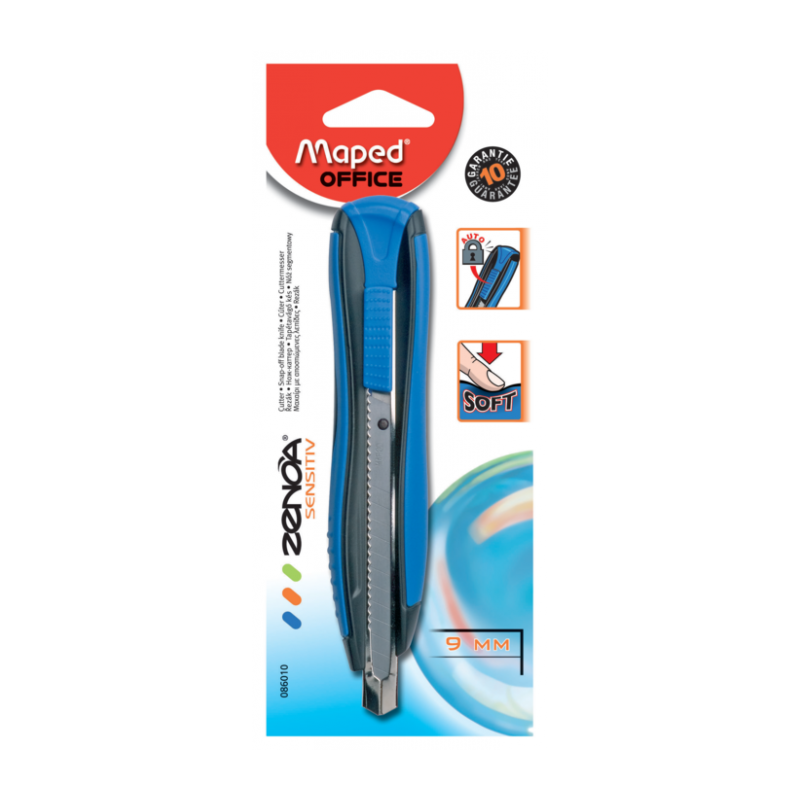 Cutter métalloplastique Zenoa 9mm ss blister Maped
